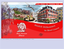 Tablet Screenshot of hotel-loewen-meersburg.de